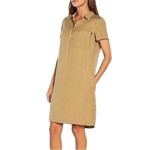 Gap Tencil Shirt Dress In Tannin Size L